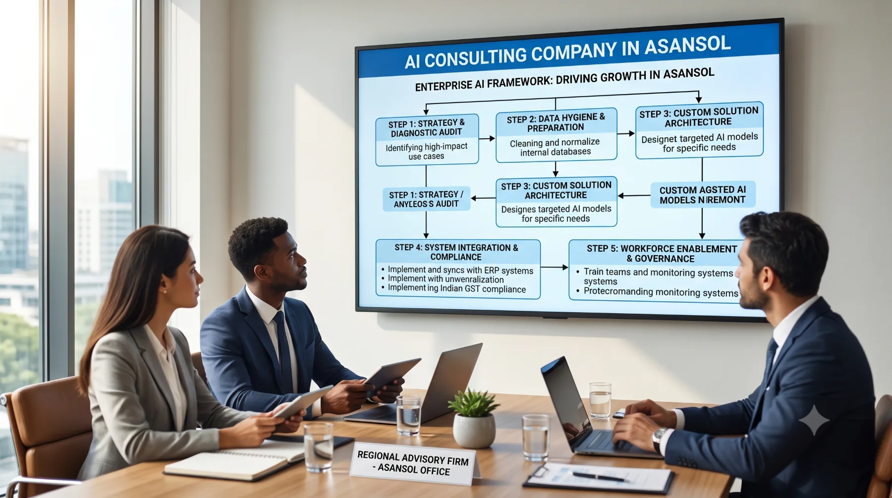 AI consulting company in Asansol enterprise adoption framework presentation