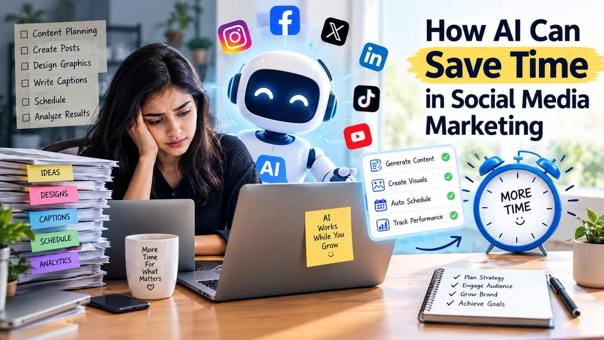 ai saving time in social media marketing