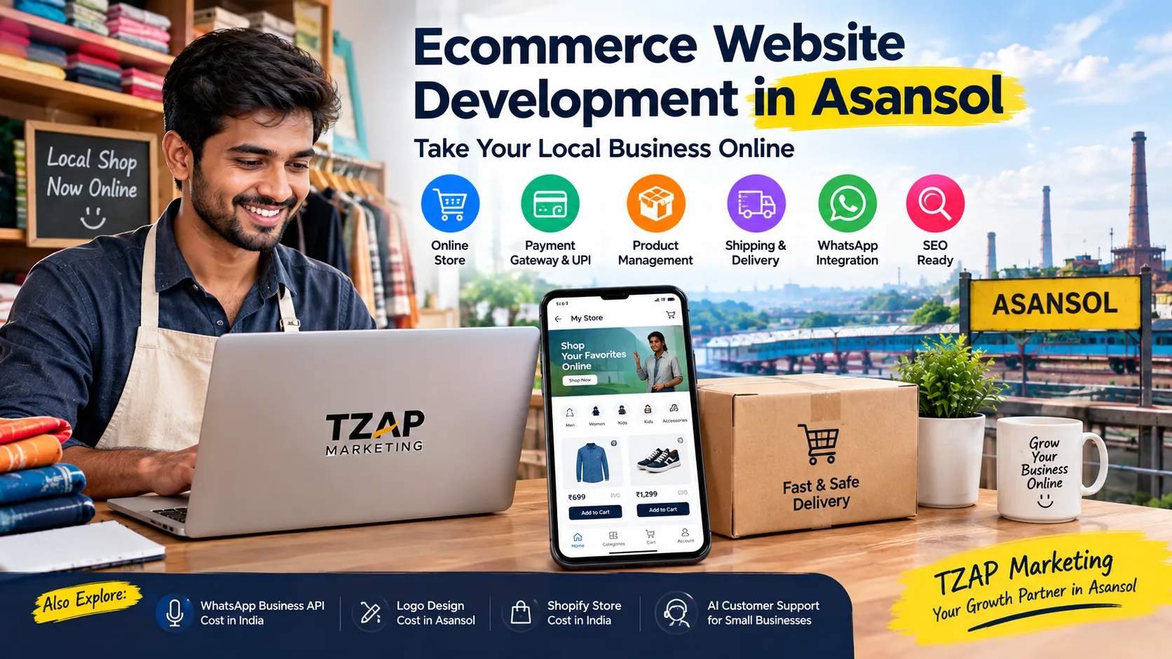 Ecommerce Website Development in Asansol for local businesses