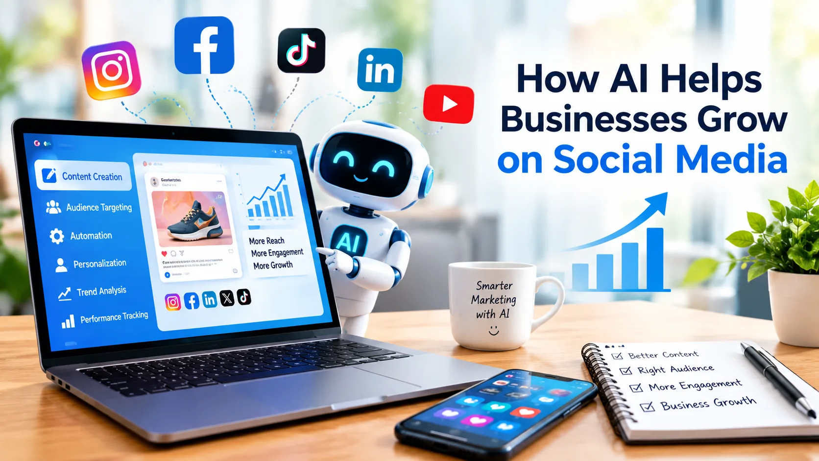 How AI Helps Businesses Grow on Social Media