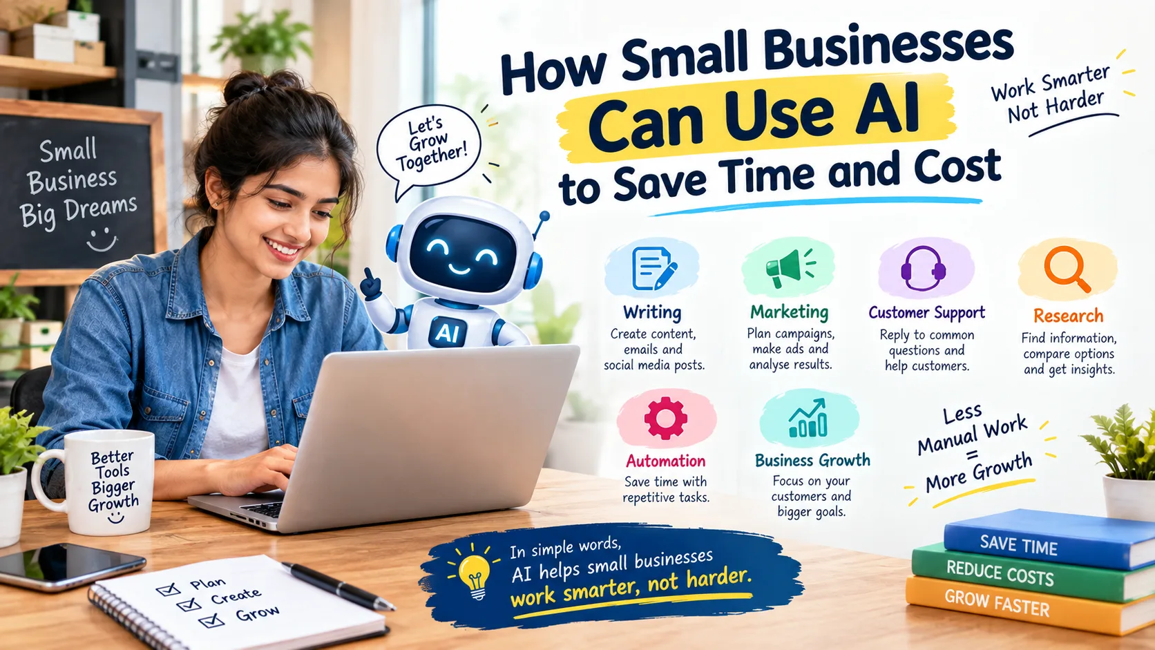How Small Businesses Can Use AI to Save Time and Cost
