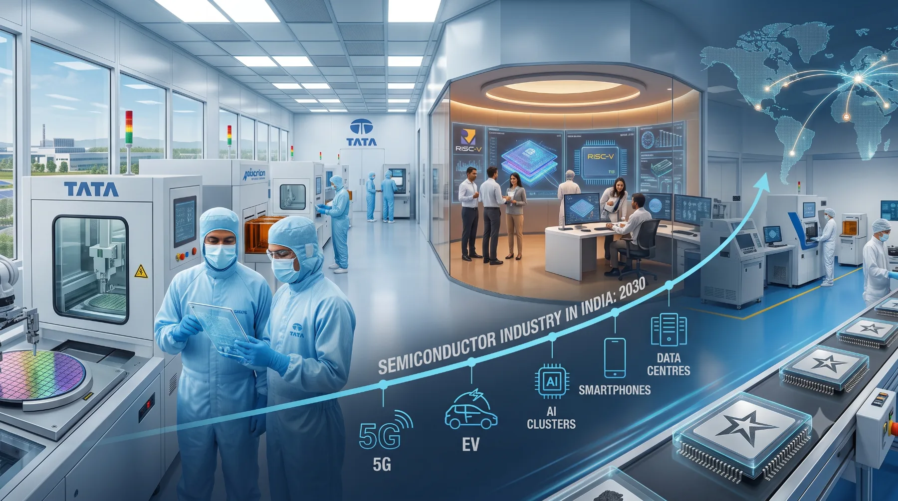 Semiconductor Industry in India 2030 wafer fabrication and packaging roadmap