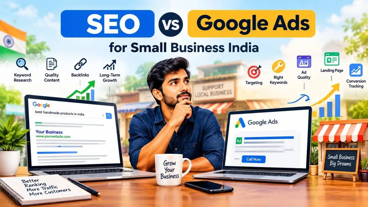 SEO vs Google Ads for Small Business India
