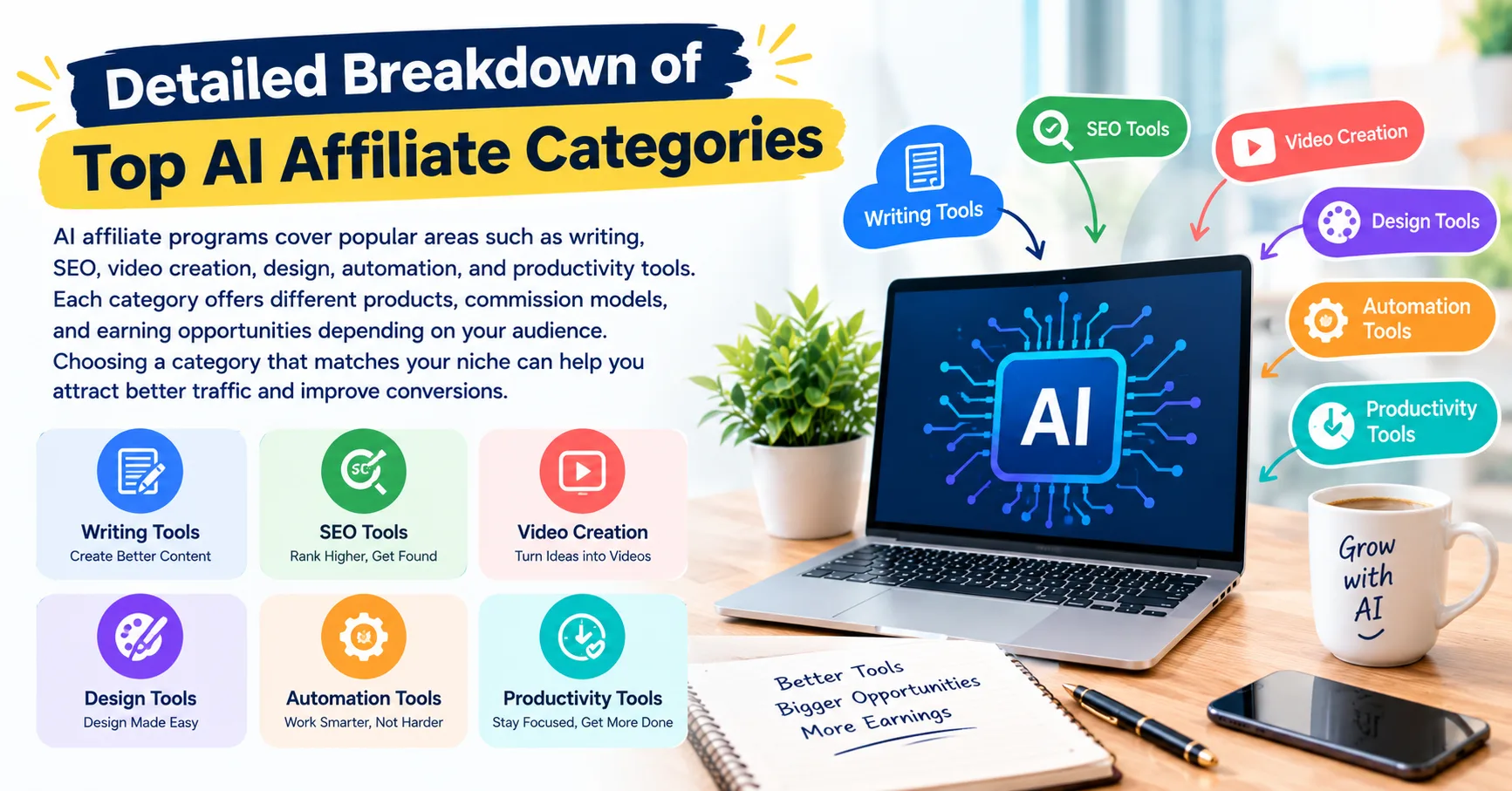 Best AI Affiliate Programs in 2026: Tools, Commissions & Earning Guide