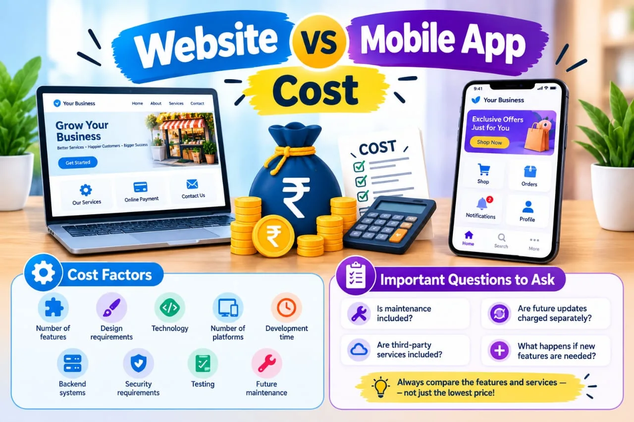 Website vs Mobile App: Cost