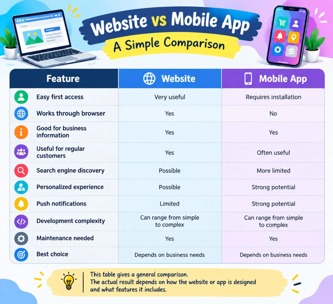 Website vs Mobile App: A SIMPLE COMPARISHAN 